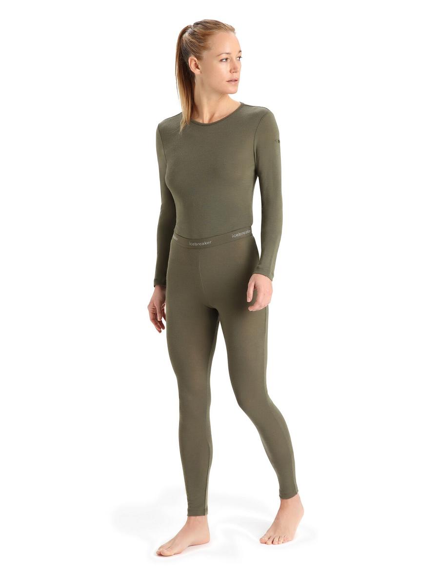 Loden Icebreaker Merino 175 Everyday Thermal Leggings Women's One Piece & Sets | AU 1776ILHS